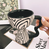 【SYPottery】Porttery Vintage High-Stem Coffee Mug