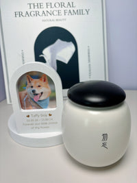 【SYPottery】Forget-me-not, pet urn