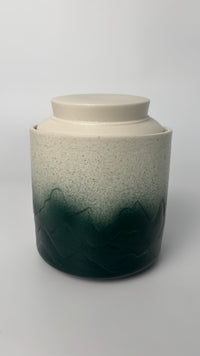 【SYPottery】missyou series pet urns,Green shadow white, love pet quiet porcelain rhyme home